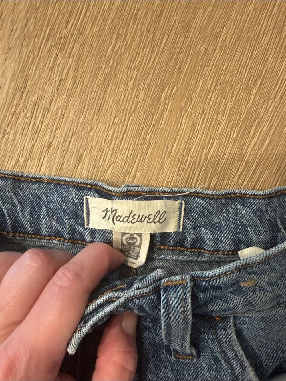 Madewell High Rise Mid Length Denim Shorts